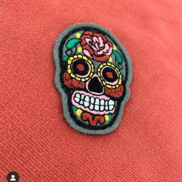 SUSPICIOUS ANTWERP THE CLASSIC HOODIE - BRICK RED Size LG - Picture 2 of 5